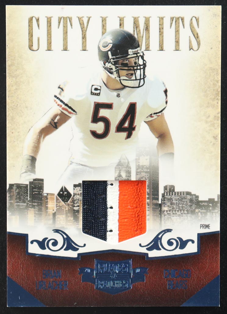 Brian Urlacher 2010 Panini City Limits Plates and Patches Game-Worn Jersey #22 #18/25 at PristineAuction.com Brian Urlacher 2010 Panini City Limits Plates and Patches Game-Worn Jersey #22 #18/25 at PristineAuction.com