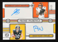 Jermaine Burton / Roman Wilson 2024 Panini National Treasures Rookie Prime Pairings Autographs #17 #12/25 RC at PristineAuction.com