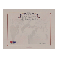 George Mendonsa Signed LE "The Kissing Sailor" Bookplate Inscribed "The Kissing Sailor" (PSA) at PristineAuction.com