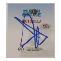 John Cena Signed 4x4 "Elbow Grease vs. Motozilla" Bookplate (PSA) at PristineAuction.com