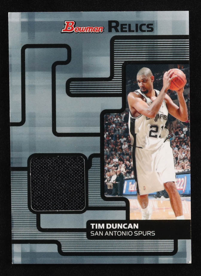 Tim Duncan 2007-08 Bowman Relics #TD at PristineAuction.com Tim Duncan 2007-08 Bowman Relics #TD at PristineAuction.com