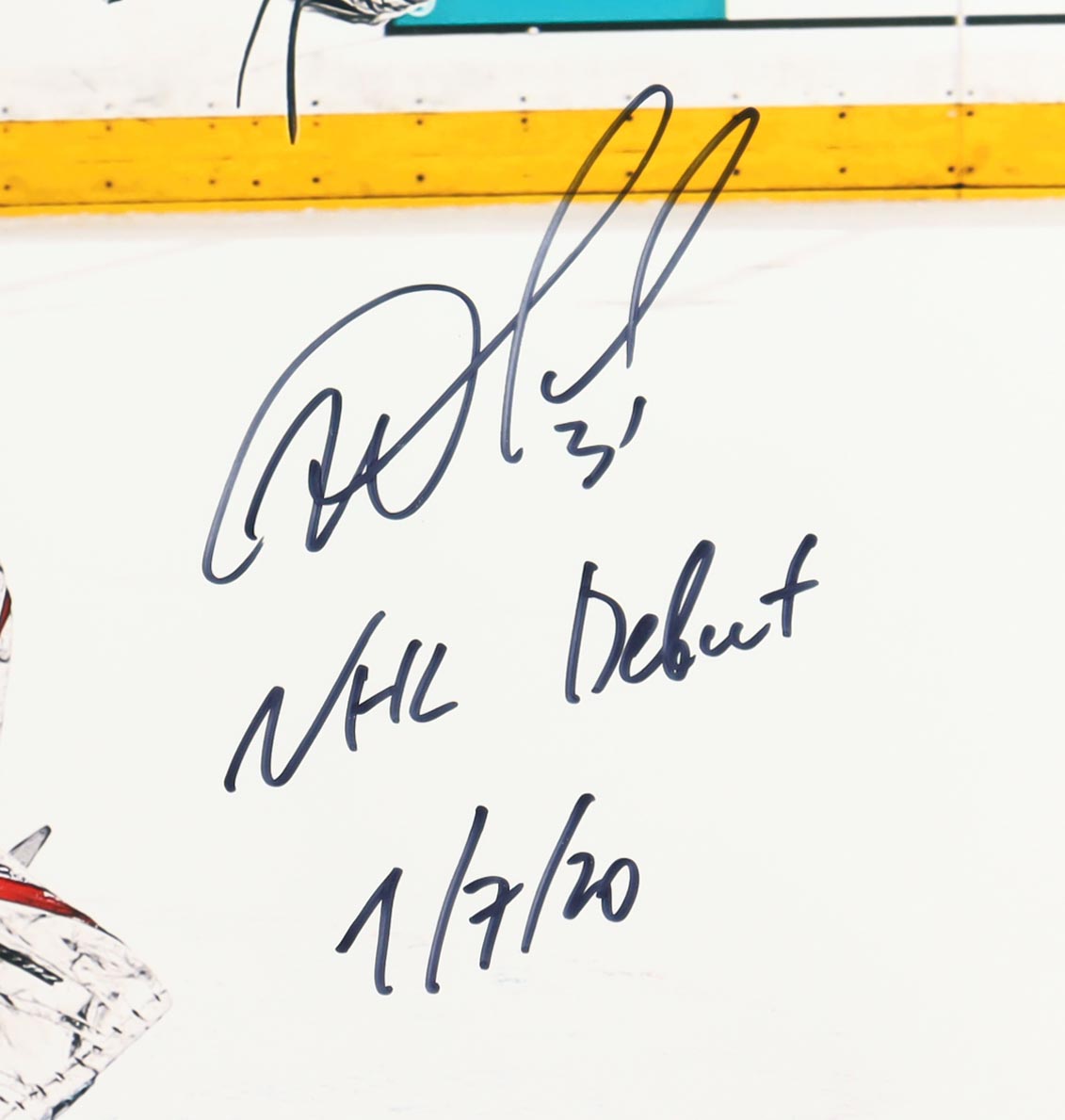 Igor Shesterkin Signed Rangers Lithograph Display Inscribed "NHL Debut 7/7/20" (Fanatics) at PristineAuction.com Igor Shesterkin Signed Rangers Lithograph Display Inscribed "NHL Debut 7/7/20" (Fanatics) at PristineAuction.com