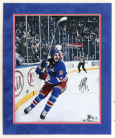 Mika Zibanejad Signed Rangers Lithograph Display (Fanatics) at PristineAuction.com