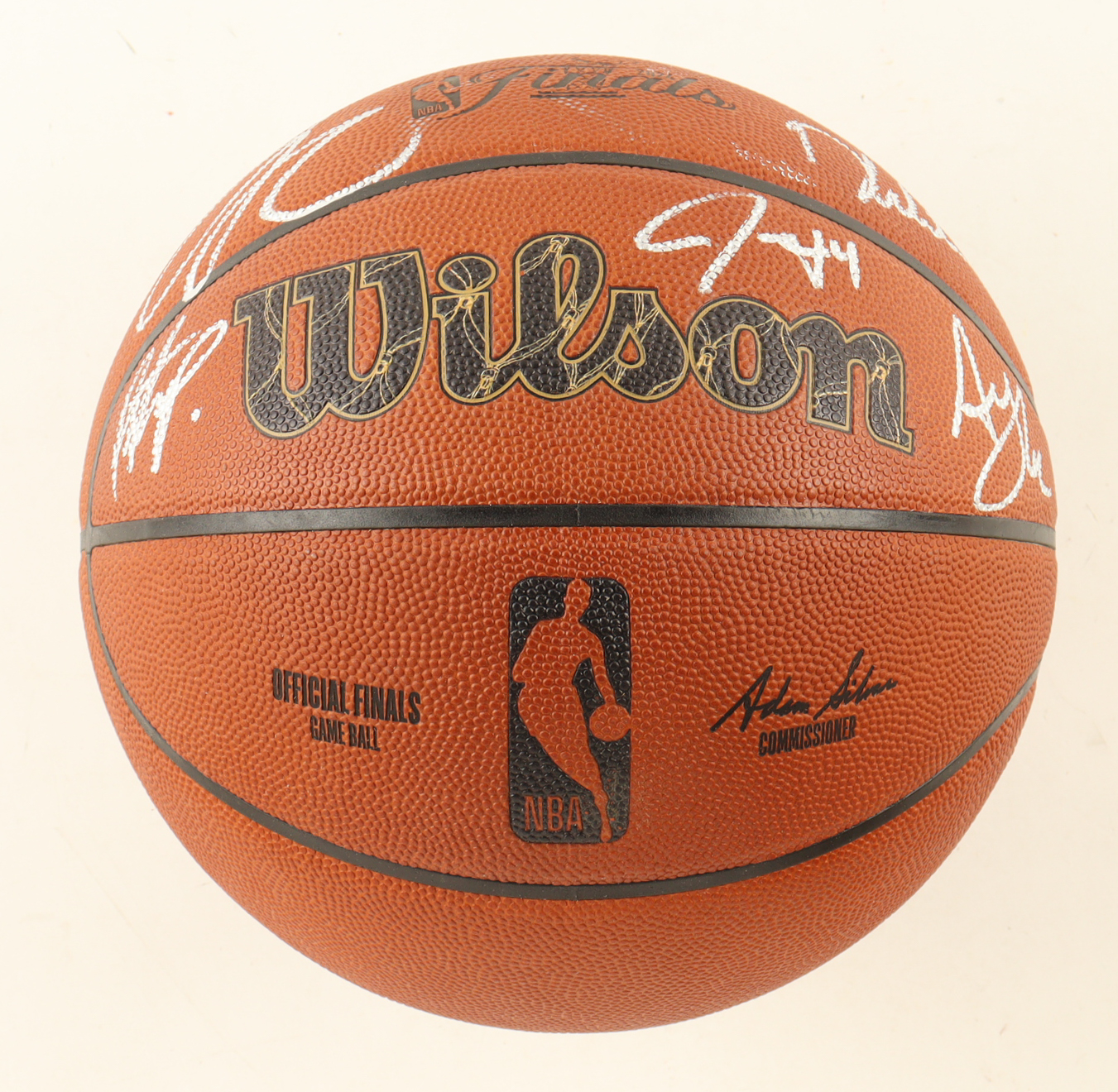 2024 Celtics NBA Finals Basketball Signed By (5) with Jayson Tatum, Derrick White, Jrue Holiday & Al Horford (JSA & Fanatics) at PristineAuction.com 2024 Celtics NBA Finals Basketball Signed By (5) with Jayson Tatum, Derrick White, Jrue Holiday & Al Horford (JSA & Fanatics) at PristineAuction.com