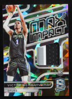 Victor Wembanyama 2023-24 Panini Spectra Max Impact Jerseys Astral #9 #42/49 RC at PristineAuction.com