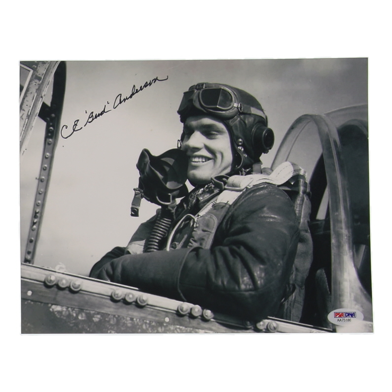CE "Bud" Anderson Signed WWII 8x10 Photo (PSA) at PristineAuction.com CE "Bud" Anderson Signed WWII 8x10 Photo (PSA) at PristineAuction.com