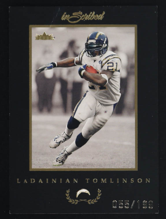 LaDainian Tomlinson 2004 Fleer Inscribed Black Border Gold #11 #55/199 at PristineAuction.com LaDainian Tomlinson 2004 Fleer Inscribed Black Border Gold #11 #55/199 at PristineAuction.com
