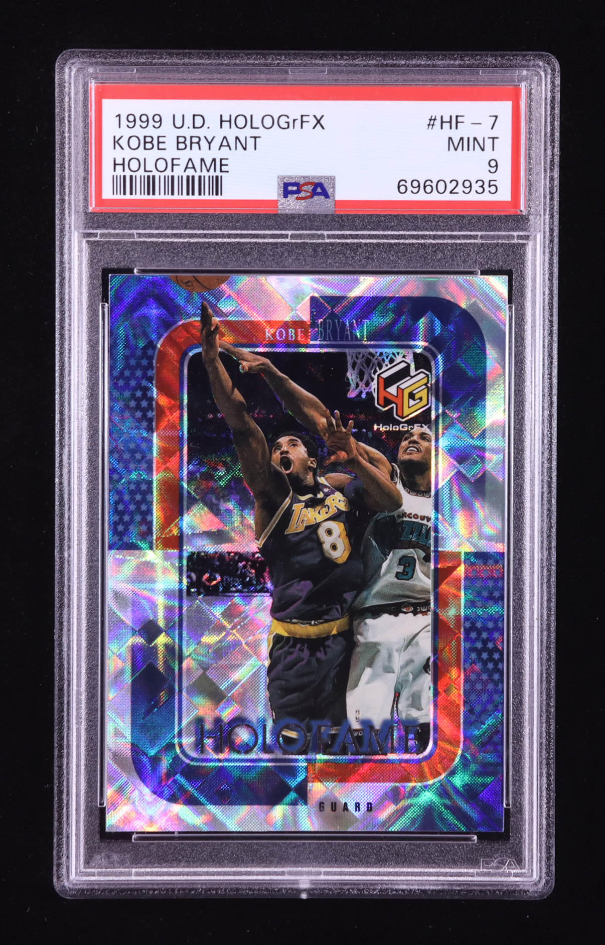 Kobe Bryant 1999-00 Upper Deck HoloGrFX HoloFame #HF7 (PSA 9) at PristineAuction.com Kobe Bryant 1999-00 Upper Deck HoloGrFX HoloFame #HF7 (PSA 9) at PristineAuction.com
