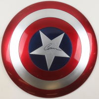 Chris Evans Signed "Captain America" Marvel Full-Size Shield (Beckett & Fanatics) at PristineAuction.com