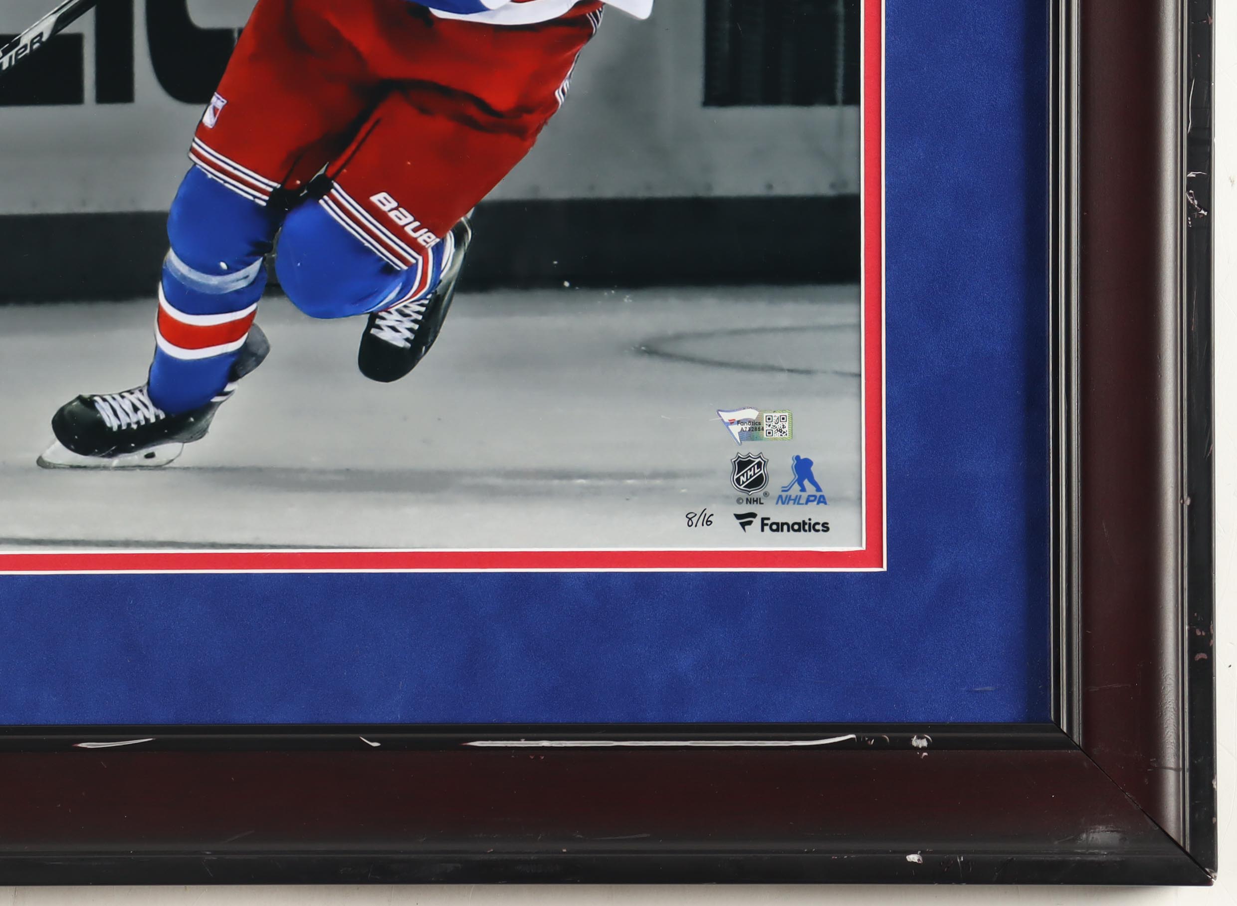 Pavel Buchnevich Signed LE Rangers Custom Framed Photo Display Inscribed "NHL Debut 10-13-16" #8/16 (Fanatics) at PristineAuction.com Pavel Buchnevich Signed LE Rangers Custom Framed Photo Display Inscribed "NHL Debut 10-13-16" #8/16 (Fanatics) at PristineAuction.com