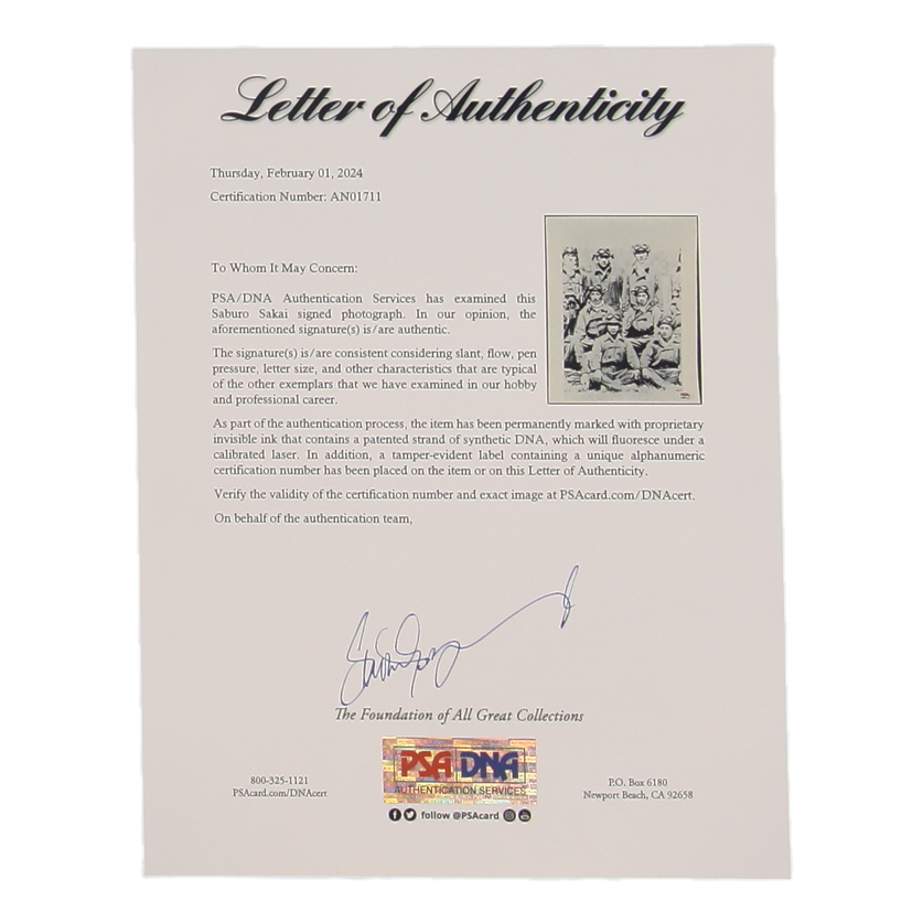 Saburo Sakai Signed 8x10 Photo (PSA) at PristineAuction.com Saburo Sakai Signed 8x10 Photo (PSA) at PristineAuction.com