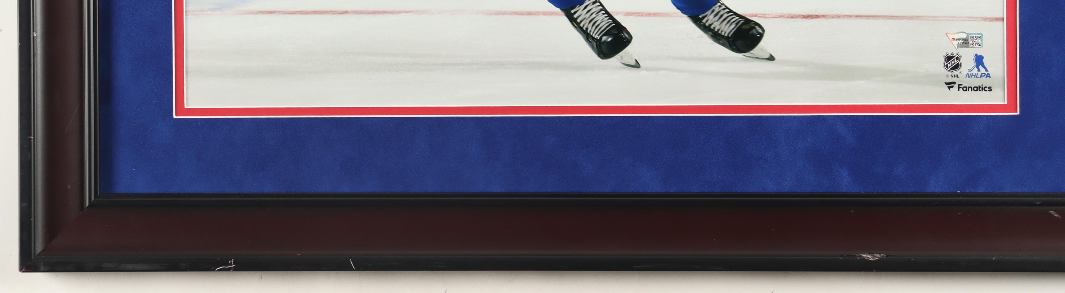 Kaapo Kakko Signed Rangers Custom Framed Photo Display Inscribed "NHL Debut 10-3-19" (Fanatics) at PristineAuction.com Kaapo Kakko Signed Rangers Custom Framed Photo Display Inscribed "NHL Debut 10-3-19" (Fanatics) at PristineAuction.com