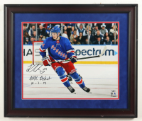 Kaapo Kakko Signed Rangers Custom Framed Photo Display Inscribed "NHL Debut 10-3-19" (Fanatics) at PristineAuction.com