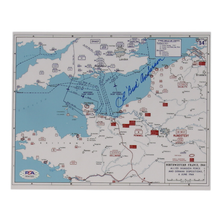 CE "Bud" Anderson Signed 8x10 Photo (PSA) at PristineAuction.com CE "Bud" Anderson Signed 8x10 Photo (PSA) at PristineAuction.com