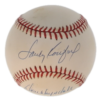 Sandy Koufax & Don Drysdale Signed ONL Baseball (PSA) at PristineAuction.com Sandy Koufax & Don Drysdale Signed ONL Baseball (PSA) at PristineAuction.com