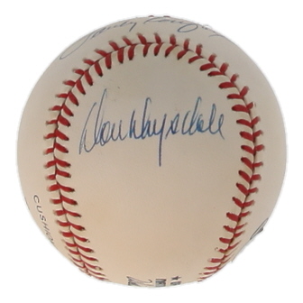 Sandy Koufax & Don Drysdale Signed ONL Baseball (PSA) at PristineAuction.com Sandy Koufax & Don Drysdale Signed ONL Baseball (PSA) at PristineAuction.com