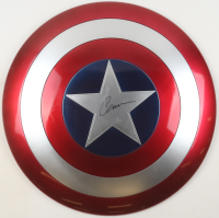 Chris Evans Signed "Captain America" Marvel Full-Size Shield (Beckett & Fanatics) at PristineAuction.com