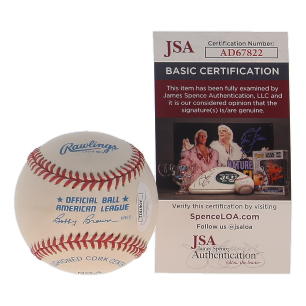 Jim Palmer Signed OAL Baseball (JSA) at PristineAuction.com Jim Palmer Signed OAL Baseball (JSA) at PristineAuction.com