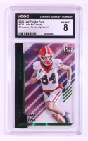 Ladd McConkey 2024 Leaf Pro Set Pure Holo Spectrum Green #139 RC #9/25 (CGC 8) at PristineAuction.com