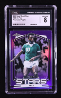 Pele 2022 Leaf Metal Stars Prismatic Purple #SS04 #2/10 (CGC 8) at PristineAuction.com