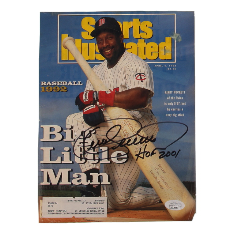 Kirby Puckett Signed 1992 "Sports Illustrated" Cover (JSA) at PristineAuction.com Kirby Puckett Signed 1992 "Sports Illustrated" Cover (JSA) at PristineAuction.com