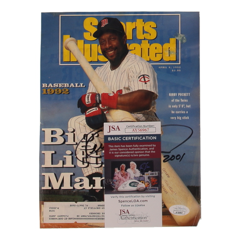 Kirby Puckett Signed 1992 "Sports Illustrated" Cover (JSA) at PristineAuction.com Kirby Puckett Signed 1992 "Sports Illustrated" Cover (JSA) at PristineAuction.com