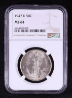 1947-D Walking Liberty Silver 50C Half Dollar (NGC MS64) at PristineAuction.com