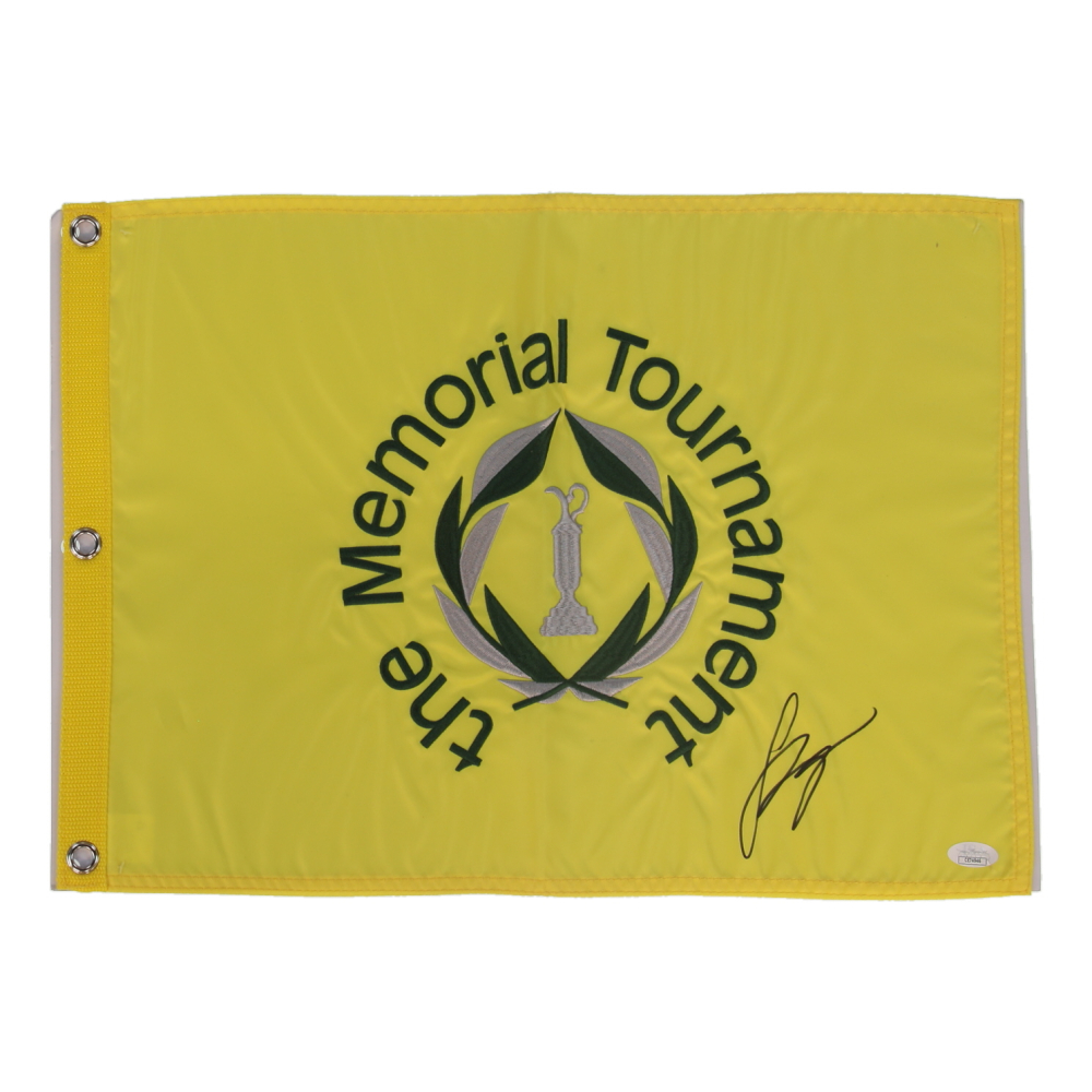 Luke Bryan Signed "The Memorial Tournament" Pin Flag (JSA) at PristineAuction.com
