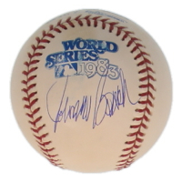 Johnny Bench Signed 1983 World Series Logo Baseball (Fanatics) at PristineAuction.com