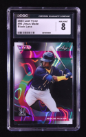 Jesus Made 2024 Leaf Vivid Lava Black #96 RC #4/5 (CGC 8) at PristineAuction.com