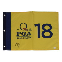 Brooks Koepka Signed 2025 PGA Quail Hollow Golf Pin Flag (JSA) at PristineAuction.com