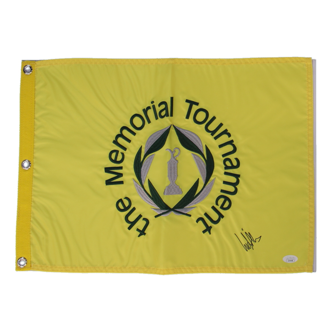 Ludvig Aberg Signed "The Memorial Tournament" Pin Flag (JSA) at PristineAuction.com Ludvig Aberg Signed "The Memorial Tournament" Pin Flag (JSA) at PristineAuction.com