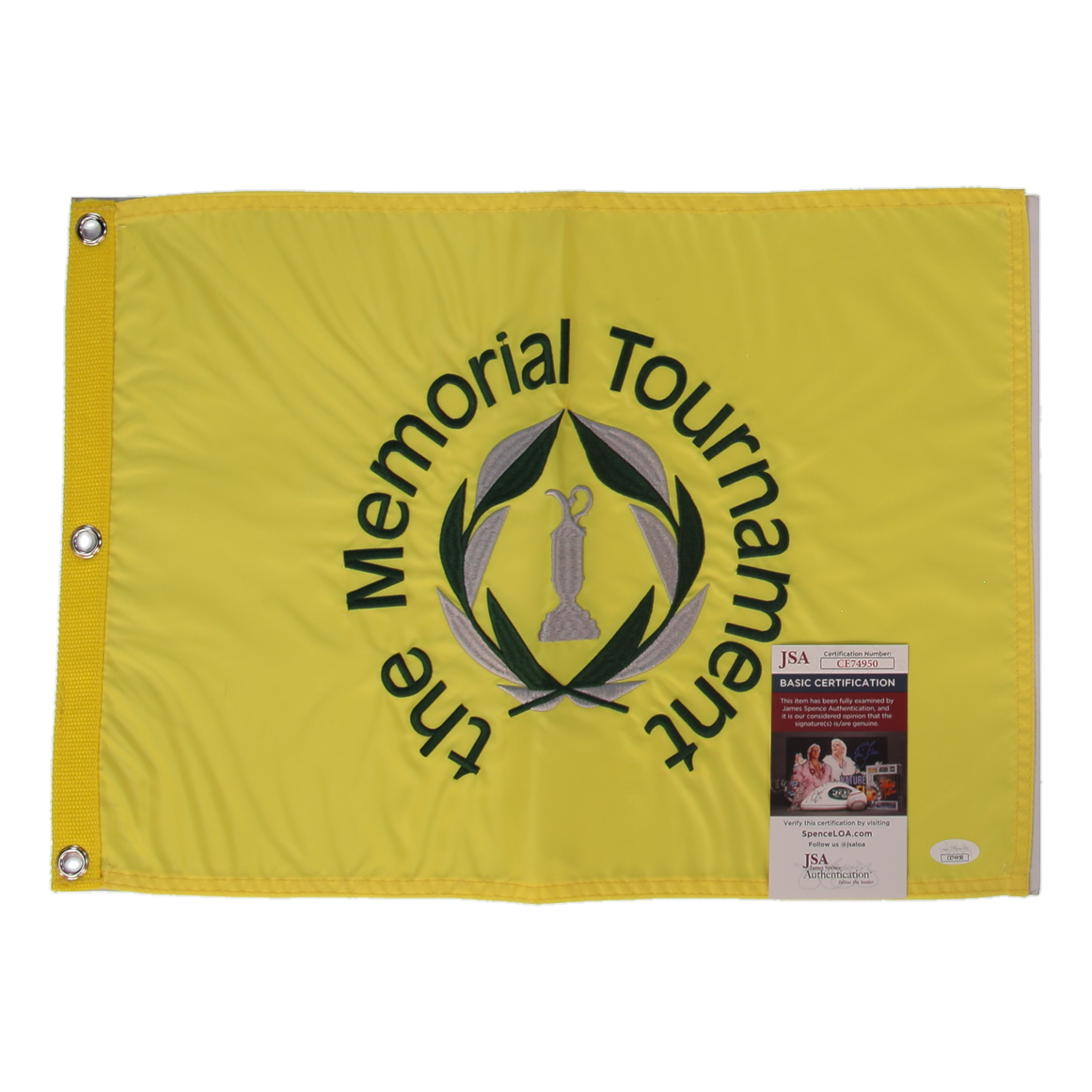 Ludvig Aberg Signed "The Memorial Tournament" Pin Flag (JSA) at PristineAuction.com Ludvig Aberg Signed "The Memorial Tournament" Pin Flag (JSA) at PristineAuction.com