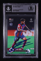 Lamine Yamal Signed 2023-24 Topps Now UEFA Champions League #9 RC (Beckett) at PristineAuction.com