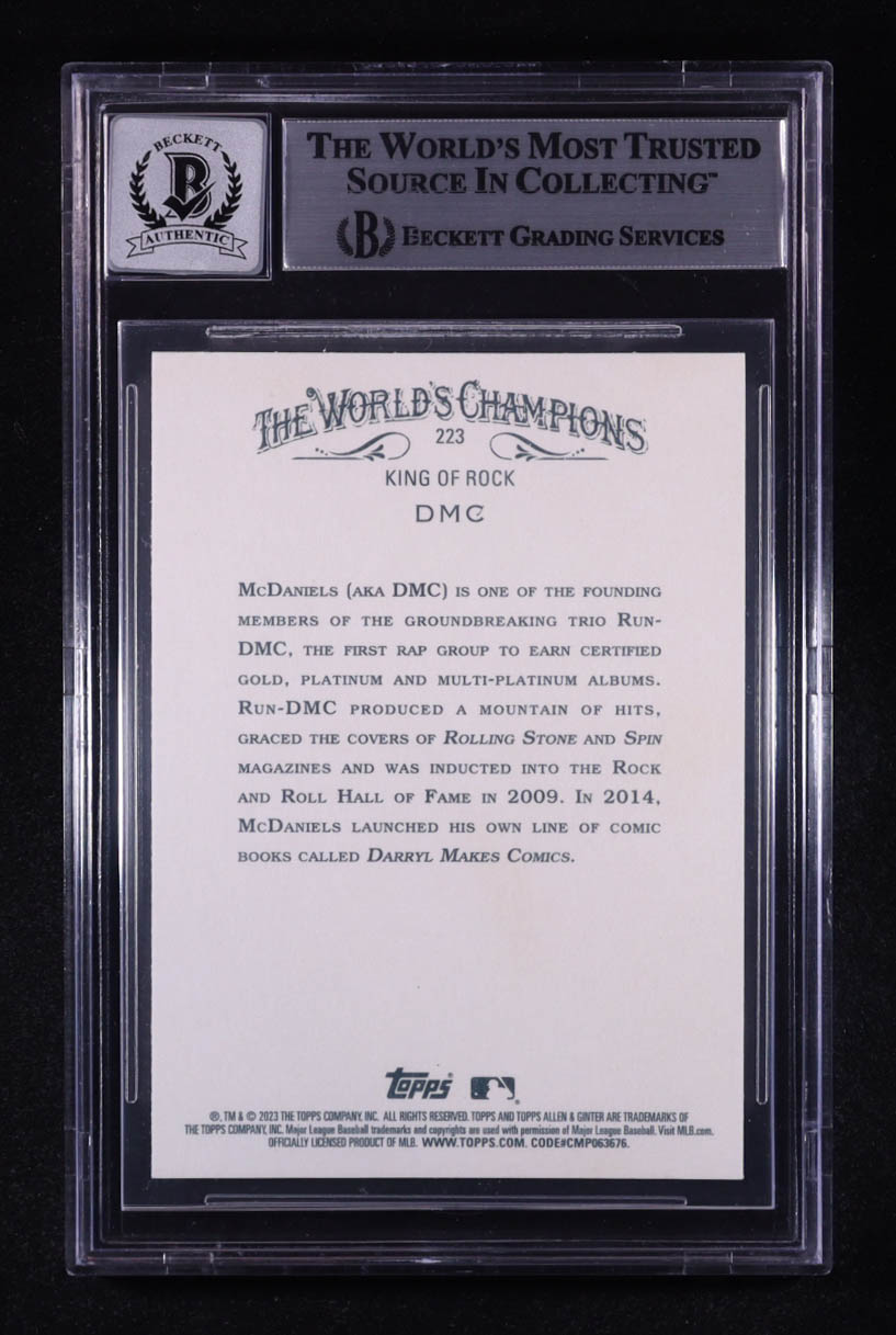 Darryl McDaniels Signed 2023 Topps Allen and Ginter #223 (Beckett | Auto Grade Beckett 10) at PristineAuction.com Darryl McDaniels Signed 2023 Topps Allen and Ginter #223 (Beckett | Auto Grade Beckett 10) at PristineAuction.com