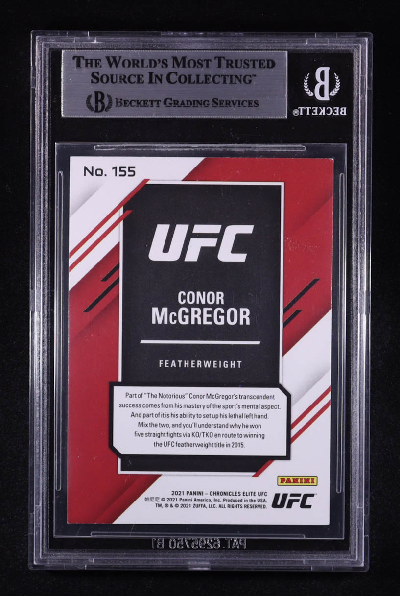 Conor McGregor Signed 2021 Elite UFC #155 (Beckett) at PristineAuction.com Conor McGregor Signed 2021 Elite UFC #155 (Beckett) at PristineAuction.com