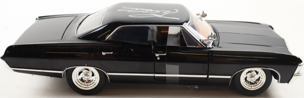 Jensen Ackles Signed "Supernatural: Join the Hunt" 1967 Chevy Impala SS 1:24 Die-Cast Car with 3" Dean Winchester Figurine (Beckett) at PristineAuction.com Jensen Ackles Signed "Supernatural: Join the Hunt" 1967 Chevy Impala SS 1:24 Die-Cast Car with 3" Dean Winchester Figurine (Beckett) at PristineAuction.com