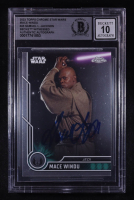 Samuel L. Jackson Signed Mace Windu 2023 Topps Chrome Star Wars #43 (Beckett | Auto Grade Beckett 10) at PristineAuction.com
