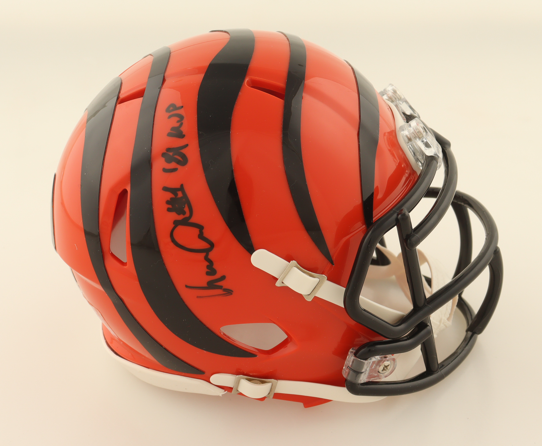 Ken Anderson Signed Bengals Speed Mini Helmet Inscribed "81 MVP" (Authentic Ink) at PristineAuction.com Ken Anderson Signed Bengals Speed Mini Helmet Inscribed "81 MVP" (Authentic Ink) at PristineAuction.com