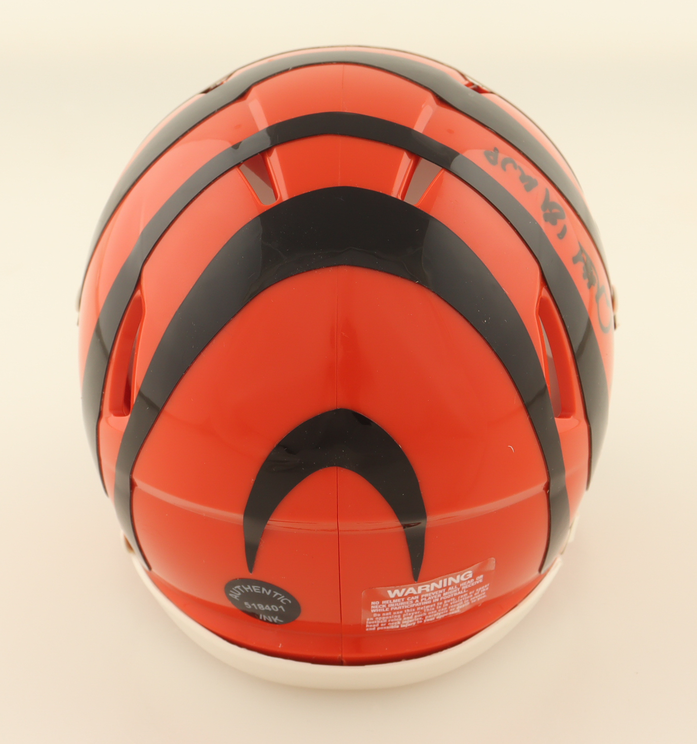 Ken Anderson Signed Bengals Speed Mini Helmet Inscribed "81 MVP" (Authentic Ink) at PristineAuction.com Ken Anderson Signed Bengals Speed Mini Helmet Inscribed "81 MVP" (Authentic Ink) at PristineAuction.com