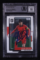 Heung-Min Son Signed 2022-23 Donruss Optic #70 (Beckett | Auto Grade Beckett 10) at PristineAuction.com