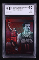 Trae Young 2018-19 Panini Chronicles Red #234 / Essentials RC #130/149 (BCCG 10) at PristineAuction.com