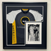 Lance Armstrong Signed Custom Framed Poster Display (PSA) at PristineAuction.com