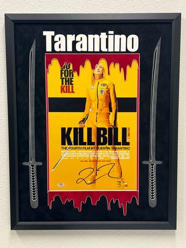 Quentin Tarantino Signed "Kill Bill" Custom Framed Movie Poster (PSA) at PristineAuction.com Quentin Tarantino Signed "Kill Bill" Custom Framed Movie Poster (PSA) at PristineAuction.com