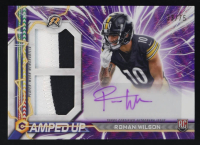 Roman Wilson 2024 Topps Resurgence Amped Up Rookie Patch Autographs Purple Surge #AURW #33/75 RC at PristineAuction.com
