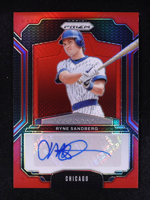 Ryne Sandberg 2025 Panini Prizm Legendary Signatures Prizms Red #1 #54/99 at PristineAuction.com Ryne Sandberg 2025 Panini Prizm Legendary Signatures Prizms Red #1 #54/99 at PristineAuction.com