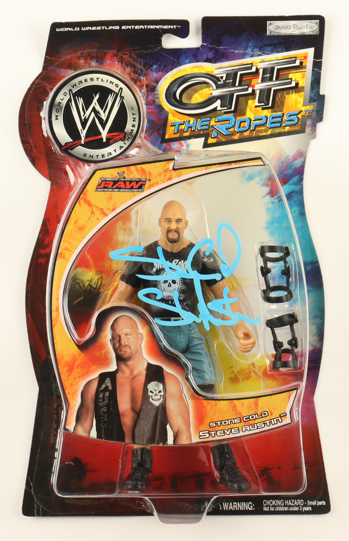 'Stone Cold' Steve Austin Signed WWE Off The Ropes Action Figure (Beckett) at PristineAuction.com 'Stone Cold' Steve Austin Signed WWE Off The Ropes Action Figure (Beckett) at PristineAuction.com