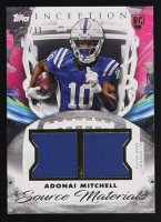 Adonai Mitchell 2024 Topps Inception Source Materials Magenta #SMAM #33/99 RC at PristineAuction.com