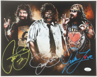 Mick Foley Thrice-Signed WWE 11x14 Photo (JSA) at PristineAuction.com
