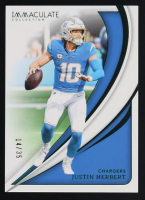 Justin Herbert 2024 Immaculate Collection Emerald #47 #14/35 at PristineAuction.com